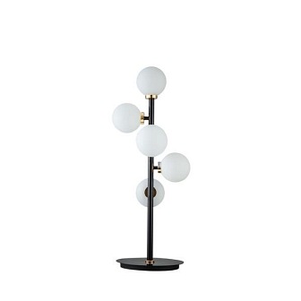 Industrialna lampa stołowa Space szklane kule